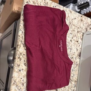 Uniqlo Burgundy Crew Neck Tee
